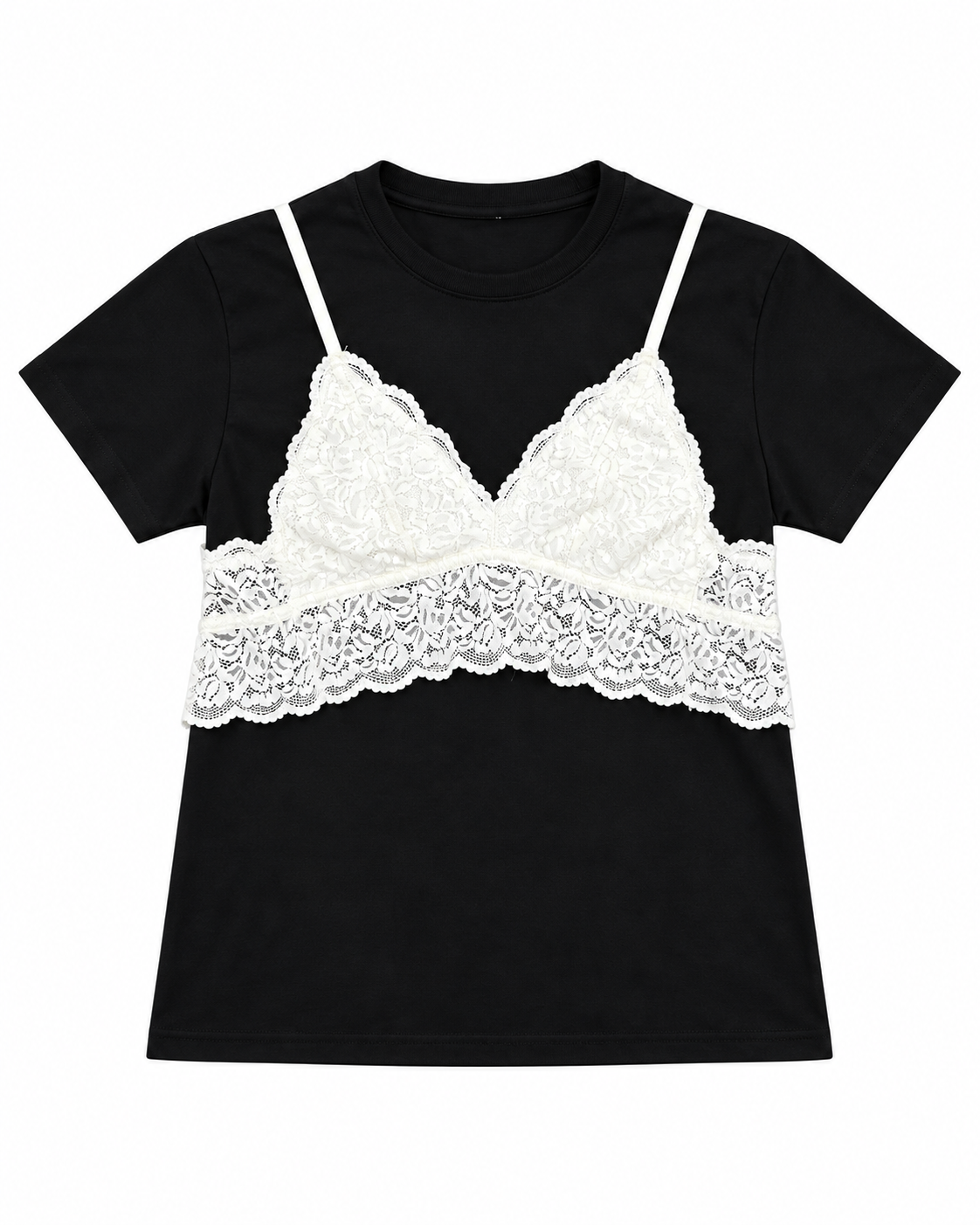 BRALETTE MEN TEE TOTAL BLACK