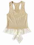BLUSA BEIGE CON OLANES