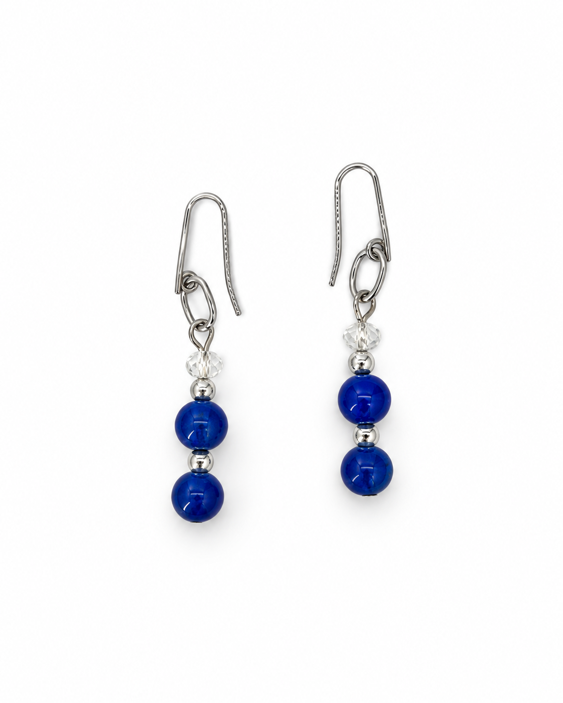 ARETES AZULES CON ACERINA