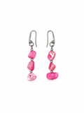 ARETES DE MADRE PERLA ROSA