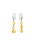 ARETES MADRE PERLA AMARILLOS