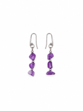 ARETES MADRE PERLA MORADOS