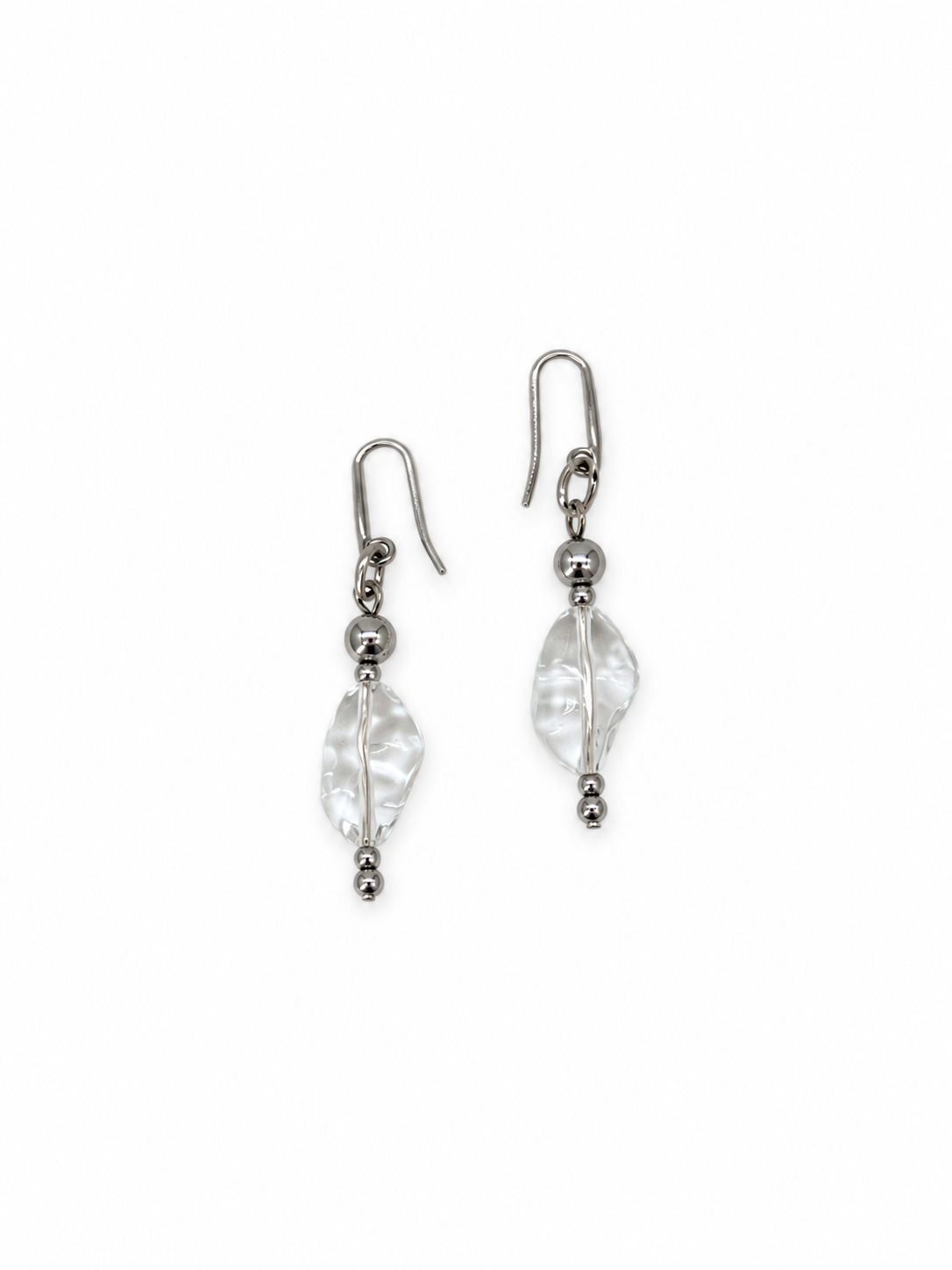 ARETE CUARZO BLANCO Y ACERINA