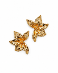 ARETES NOCHE BUENA DORADOS