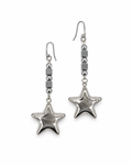 ARETES CUBOS DE ACERINA CON ESTRELLA DE ACERO INOX