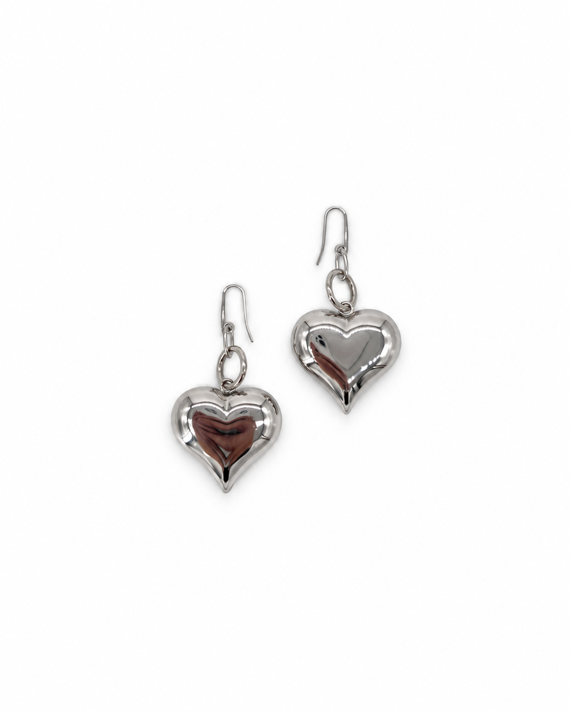 ARETES DE CORAZÓN CHUNKY MEDIANOS