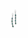 ARETES LARGOS DE GOTA TORNASOL ESTRELLA Y ACERINA