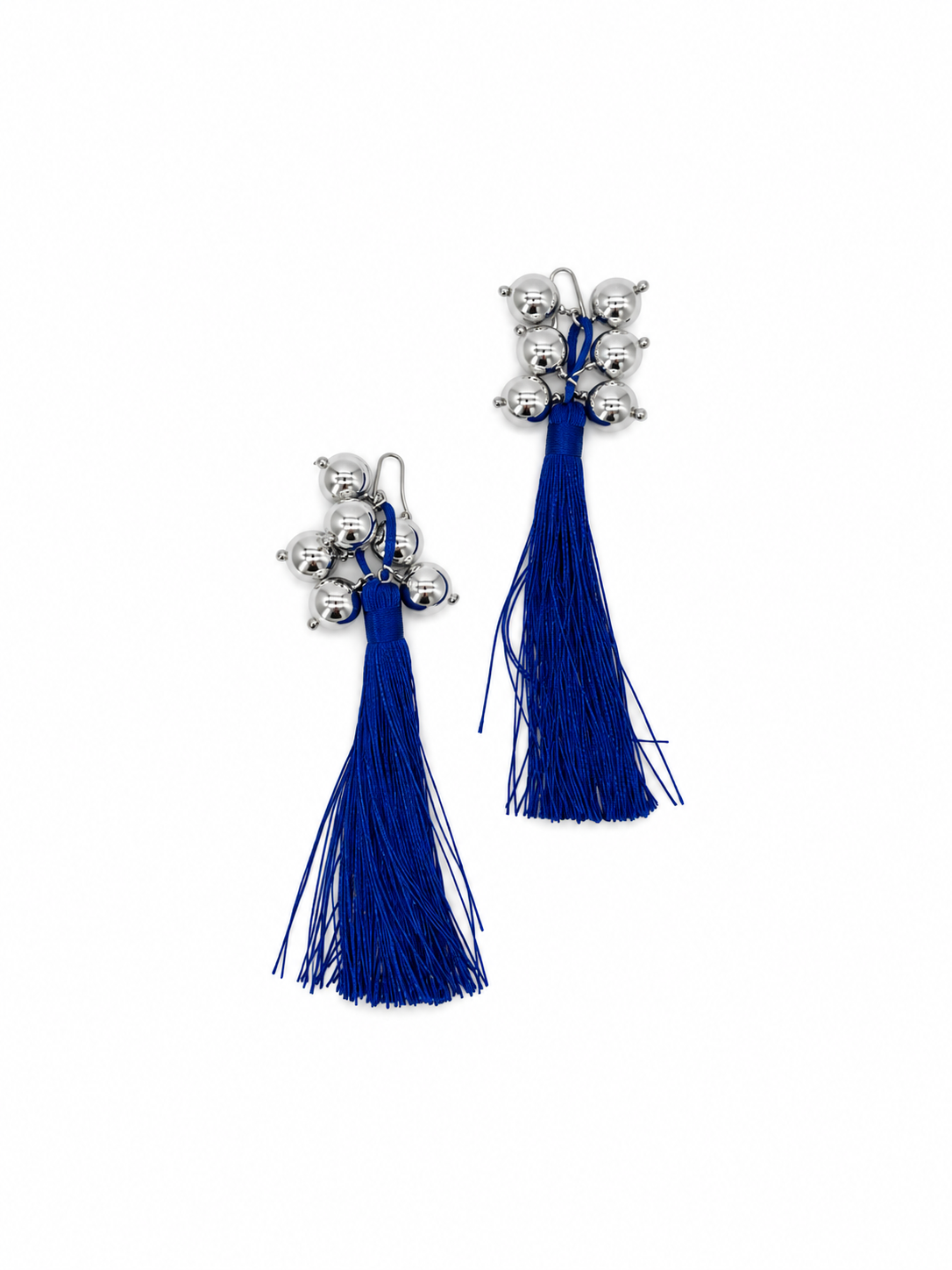THE BLUE TASSEL EARRINGS