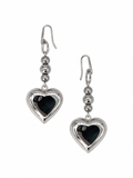 ARETES DE CORAZÓN CHICO Y ACERINA SEMI LARGOS
