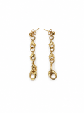 ARETES DE PERICOS DORADOS