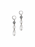 ARETES ESPOSA GOTA LARGA CRISTAL Y ACERINA
