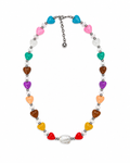 COLLAR LARGO DE CORAZONES DE MURANO - PRIDE -
