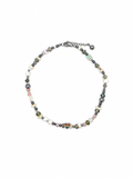 COLLAR DE MADRE PERLA GRIS CON DIJE DE CORAZÓN - PRIDE -