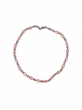 COLLAR DE CRISTAL TORNASOL CON ROSA