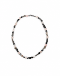 COLLAR DE CUARZO BLANCO Y GRIS