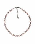 COLLAR DE PERLAS GRISES Y ACERINA MEDIANA