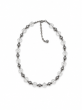 COLLAR ROSAS DE CUARZO BLANCO CON ACERINA