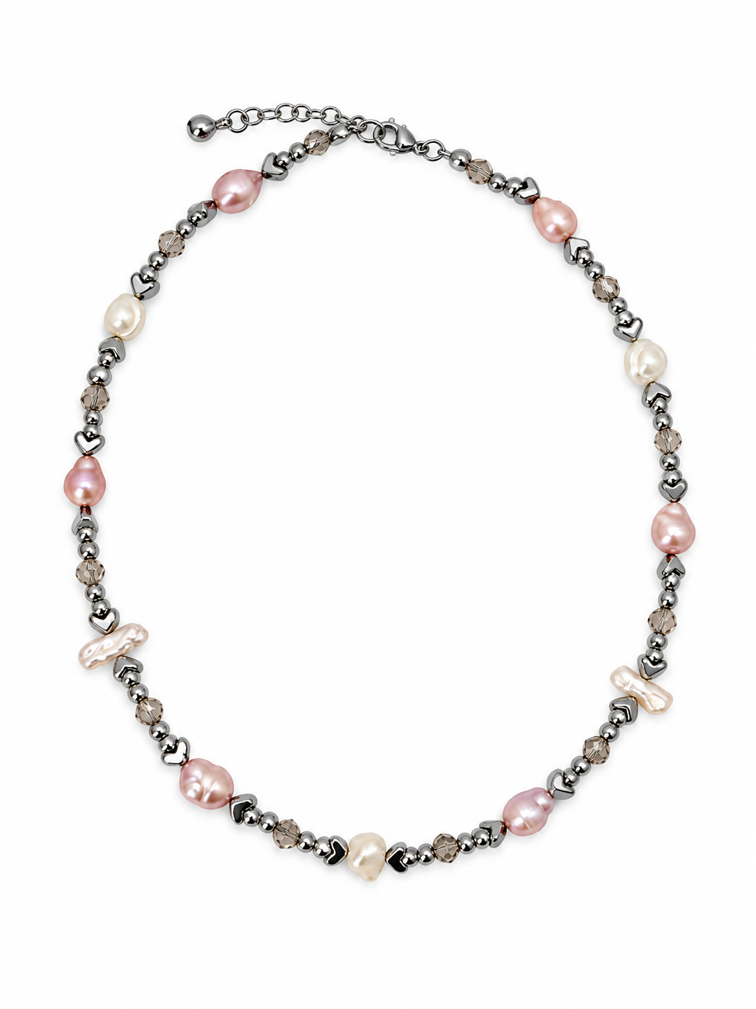 COLLAR ACERINA FLECHAS CON MIX DE PERLA NATURAL