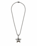 COLLAR DE CADENA MILITAR CON DIJE DE ESTRELLA ACERO INOX