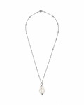 COLLAR CADENA ROSARIO Y PERLA BARROCA
