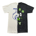 PLAYERA MITAD CABALLO BLANCO Y GREEN DAY GRIS