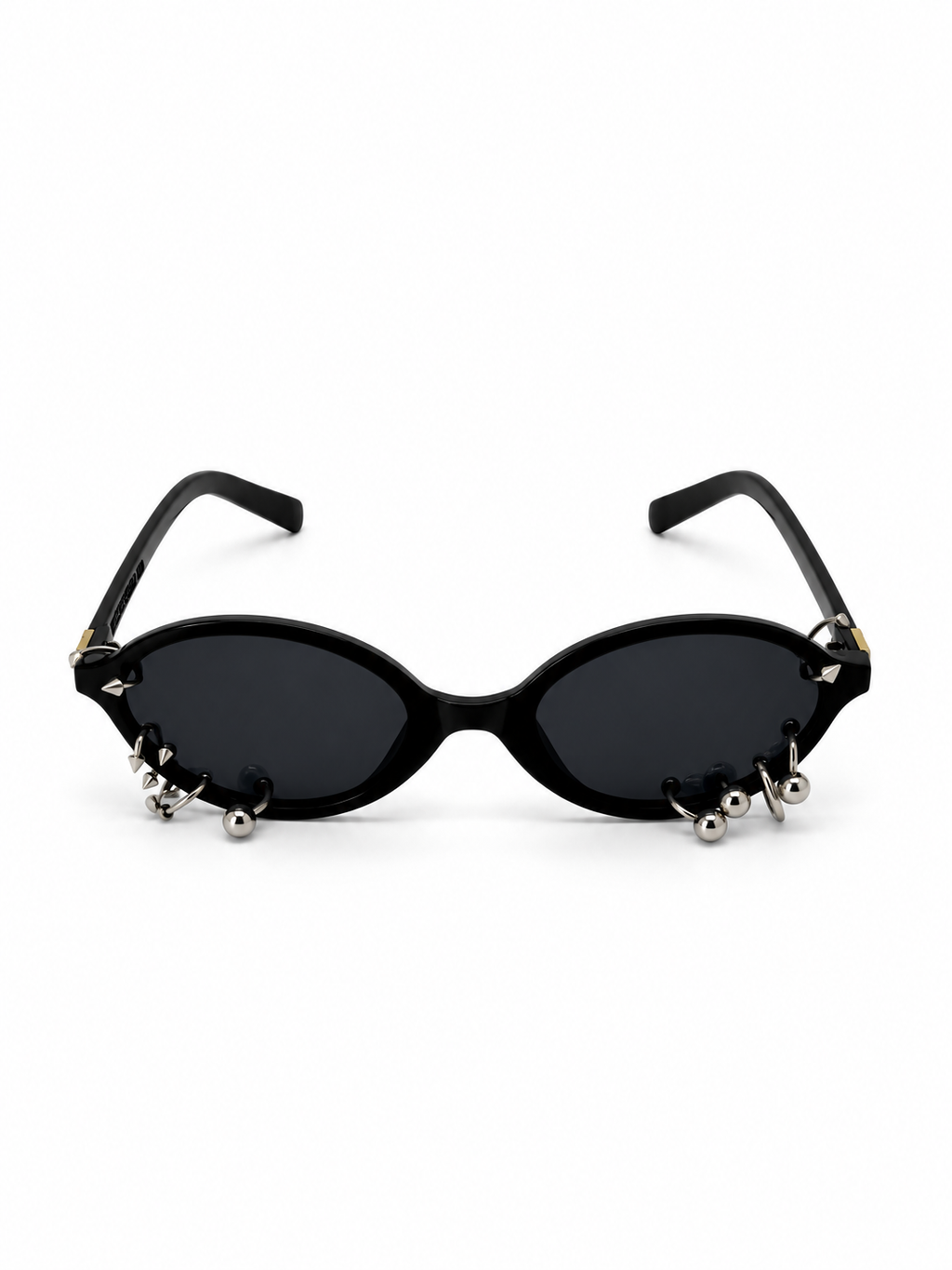 LENTES NEGROS CON 10 PIERCING