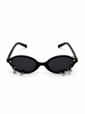 LENTES NEGROS CON 10 PIERCING
