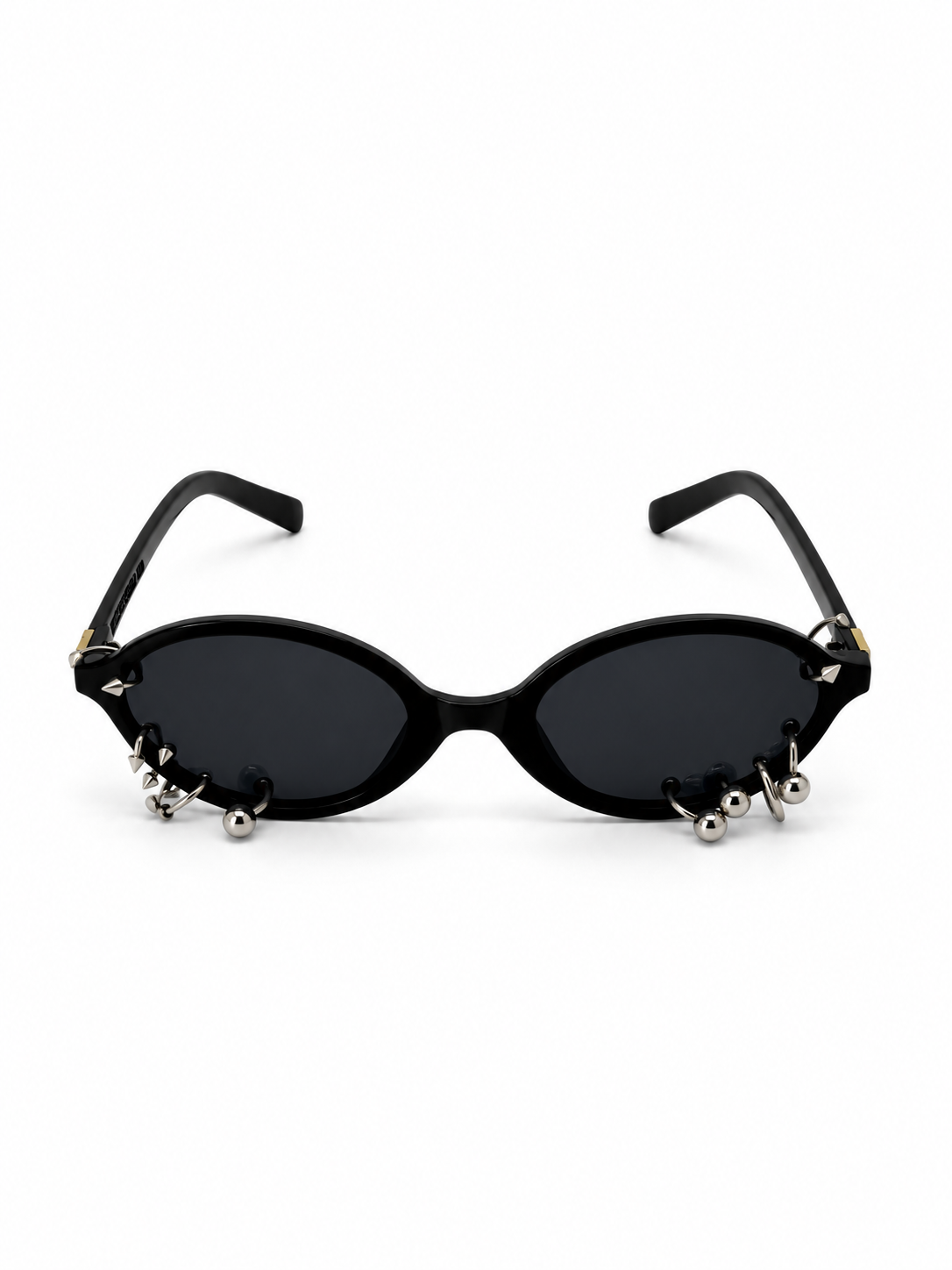 LENTES NEGROS CON 10 PIERCING