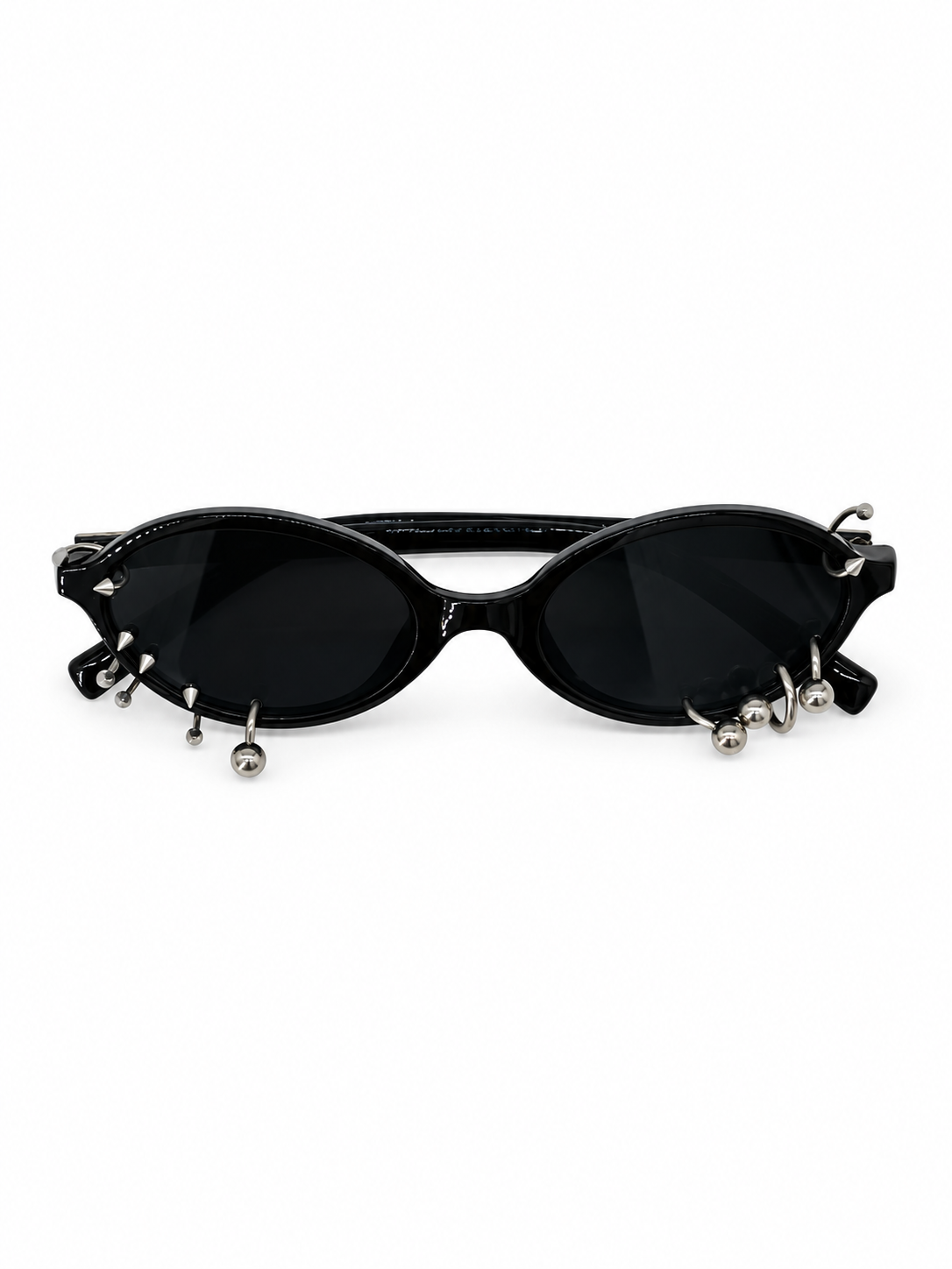LENTES NEGROS CON 10 PIERCING