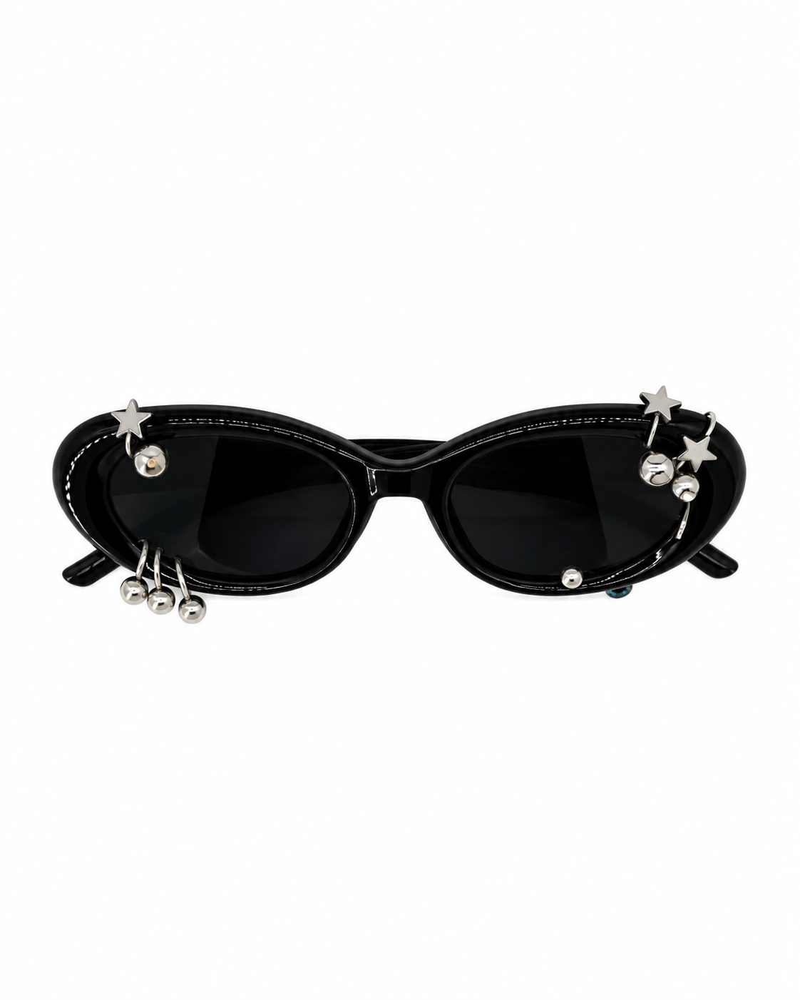 LENTE NEGRO CON PIERCING Y ESTRELLAS