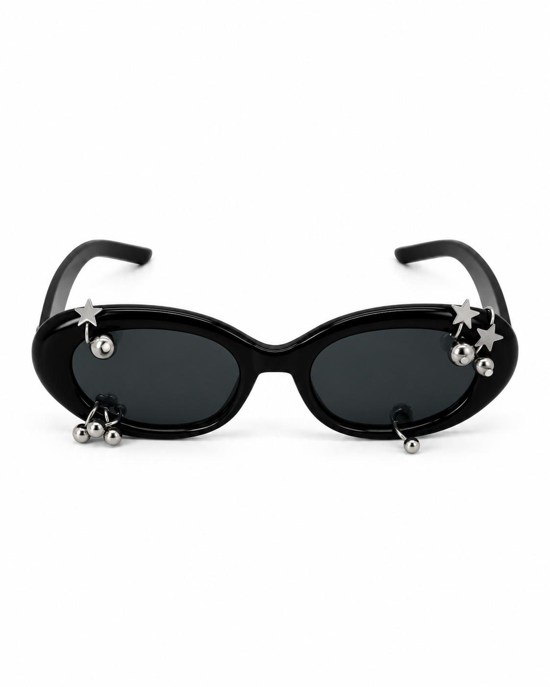 LENTE NEGRO CON PIERCING Y ESTRELLAS