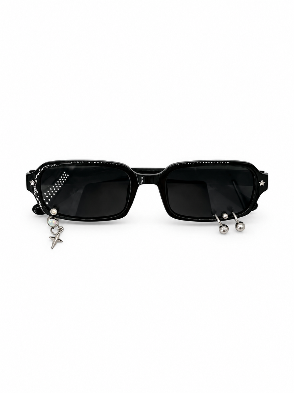 LENTE NEGRO CON PIERCING Y LÁGRINA DE ESTRELLA