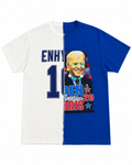 PLAYERA MITAD BLANCA Y JOE BIDEN AZUL