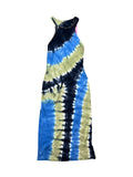 VESTIDO LARGO TIDE-DYE CON PEDRERIA